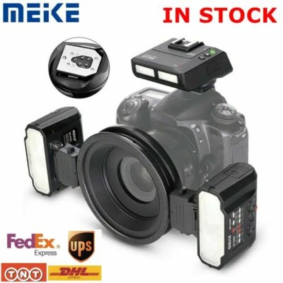 Meike MK-MT24 II Macro Twin Lite Flash with Trigger for Nikon Digital SLR Camera - Image 1 of 4