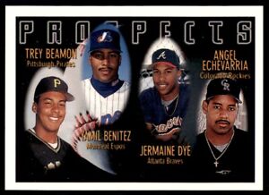 1996 Topps Trey Beamon/Yamil Benitez/Jermaine Dye/Angel Echevarria Baseball
