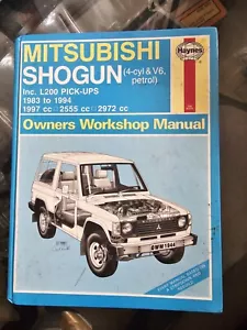 Haynes Manual - Mitsubishi Shogun incl L200 pick-ups 1983 to 1994 - Picture 1 of 1