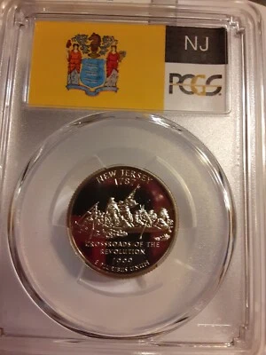 1999 S  NEW JERSEY PROOF STATE QUARTER PR70 PCGS - Image 1 of 4