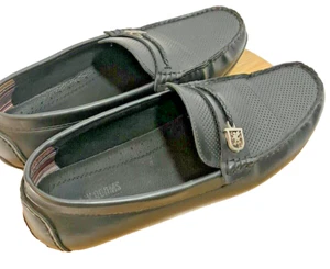 Scarpe mocassino slip-on STACY ADAMS uomo foderate in pelle nere da guida MOCS TAGLIA 10,5 M - Foto 1 di 11