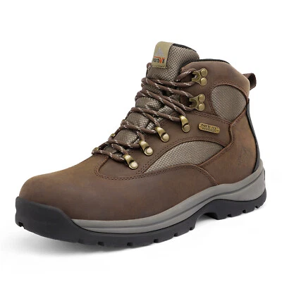 NORTIV 8 Men's Steel Toe Work Boots Safety Construction Combat Work Shoes 6.5-13 - Image 1 of 4