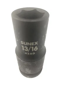 Sunex 426D 13/16" - 3/4" Drive 6 Point Deep Impact Socket Standard Tools SAE 6pt - Picture 1 of 1