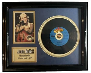 Jimmy Buffett quadro incorniciato 45 dischi espositore Margaritaville debutto 1977 - Foto 1 di 3