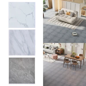12pcs Marble Tile Floor Tiles Self Adhesive Vinyl Flooring Home Bathroom Kitchen - Picture 1 of 17
