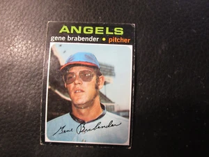 1971 TOPPS#666  GENE BRABENDER   ANGELS      EX+/EXMT    PN#666 - Picture 1 of 2