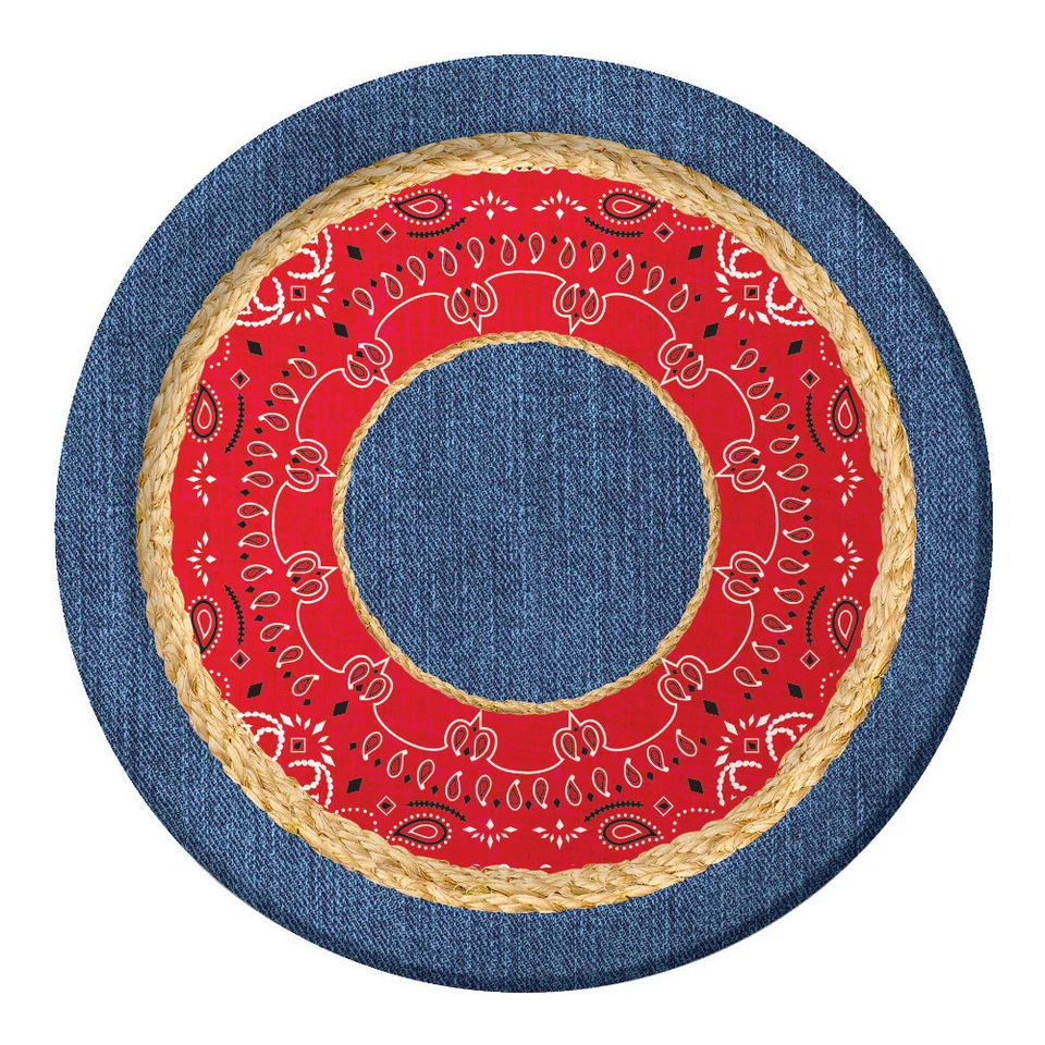 Bandanarama Dessert Plates (8) - Birthday Party Supplies - Image 1 of 1