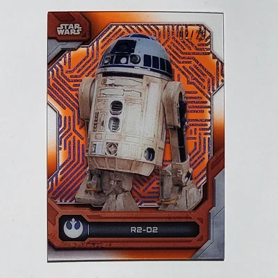 2024 Topps Star Wars High Tek R2-D2 #84 2/25 Laser Orange - Image 1 of 3