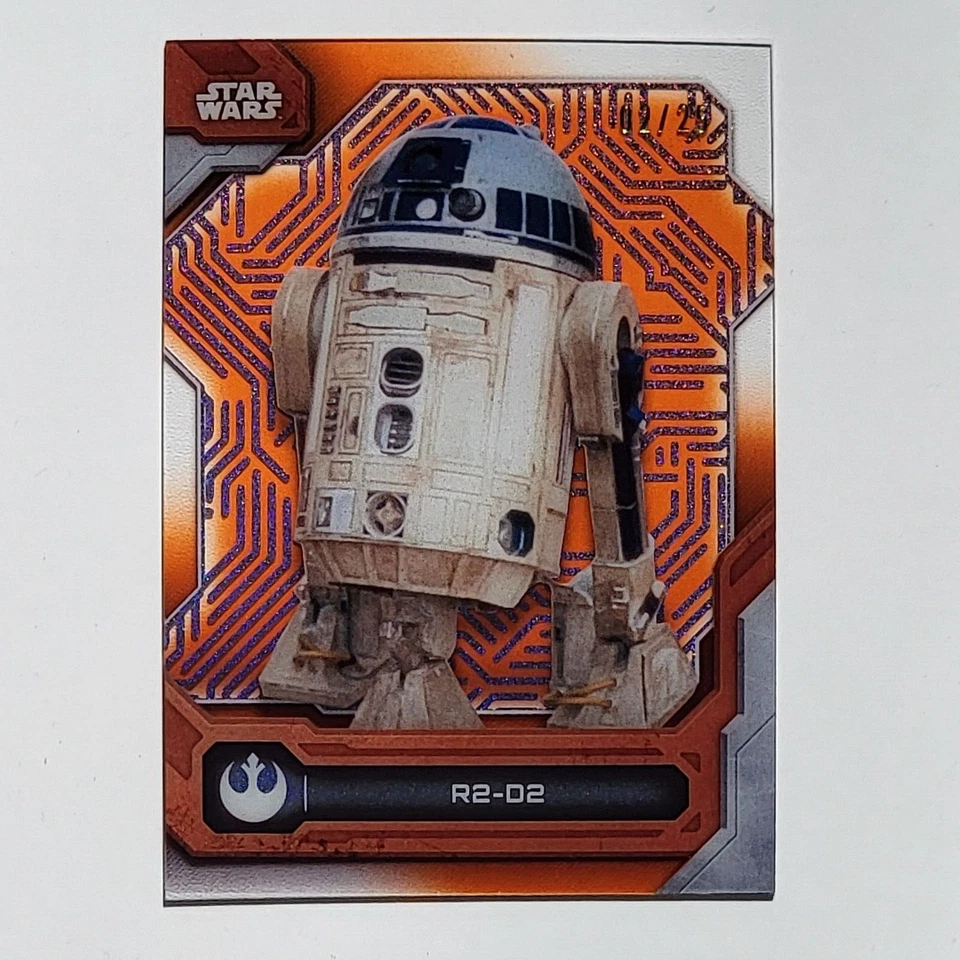 2024 Topps Star Wars High Tek R2-D2 #84 2/25 Laser Orange - Image 1 of 3