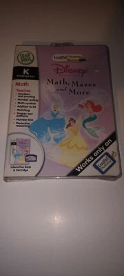 LEAP FROG, LeapPad, MATH, MAZES AND MORE, BOOK AND CARTRIDGE, WORKS GREAT! - Image 1 of 3