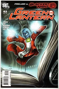 GREEN LANTERN #42 (2009)- 1:25 EDDY BARROWS VARIANT- BLACKEST NIGHT- VF+/NM - Picture 1 of 2