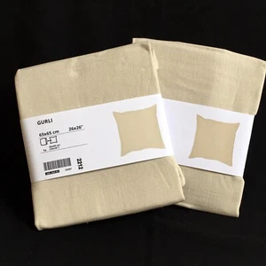 Set Of 2 IKEA Gurli Cushion Cover 26" x 26" Cotton Canvas Pillow Cover H-411 - Picture 1 of 8