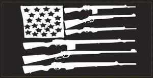 2nd Amendment Trump Gun Flagge Autoaufkleber Made USA UV Schutz Premium Vinyl - Bild 1 von 1