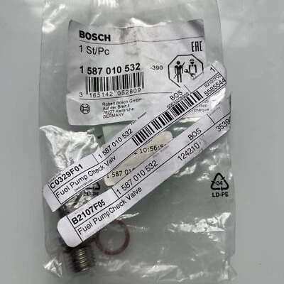 Válvula de retención de bomba de combustible OEM BOSCH 1-587-010-532 para Mercedes-Benz marca N Foto 1 de 2