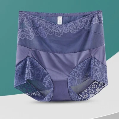 Mujeres Calzoncillos Cintura Alta Control Abdomen Fajas Encaje Modelador Bragas Calzoncillos Foto 1 de 4