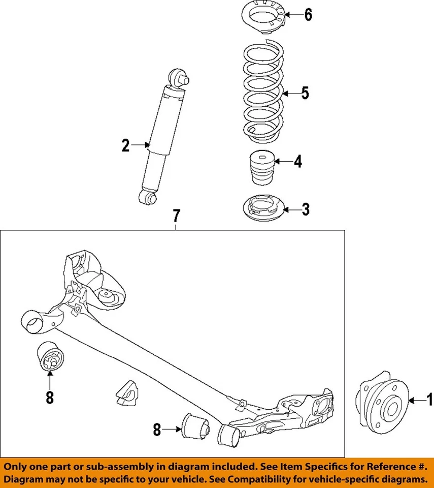 Componentes de suspensión HYUNDAI OEM 12-17 Elantra cupé - aislador inferior 553321R000 Foto 1 de 1
