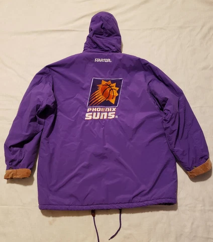 Vintage Phoenix Suns Starter Jacket Full Zip Hooded Mens Sz X-LRG Cover