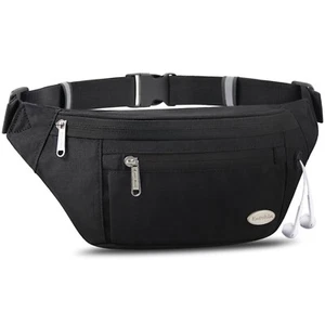 Fanny Pack For Women Men Crossbody Bag With 4zipper Pockets Large Capacity & Wat - Picture 1 of 2