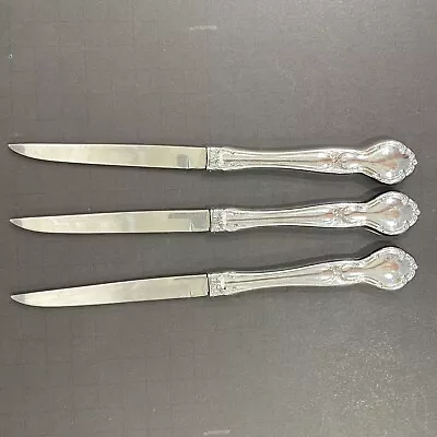 Cuchillos para carne Carvel Hall acero inoxidable brillante CVH16 borde de desplazamiento EE. UU. 8 1/2" lote de 3 Foto 1 de 4