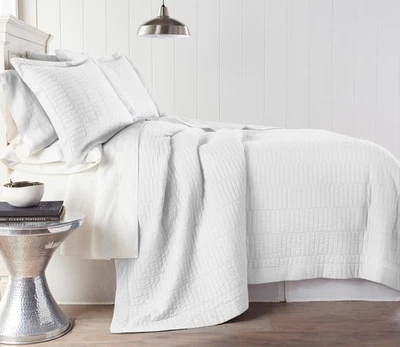 Chezmoi Collection Yuma 3-piece Stitched Cotton Quilt Set, Washed Bedspread Set - Image 1 of 4