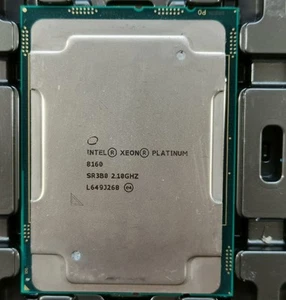 Processeur CPU Intel Xeon Platinum 8160 2,1 GHz 24 cœurs 48 threads 150 W LGA3647 - Photo 1/1