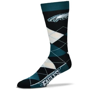 NFL Philadelphia Eagles Argyle Line Up Vestido Calcetín Equipo Color OSFM - Imagen 1 de 1