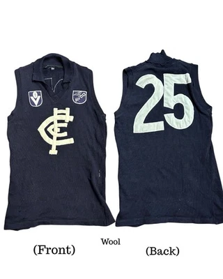 Camiseta de fútbol americano vintage Jezza años 80 CARLTON BLUES VFL Guernsey #25 Alex Jesaulenko Foto 1 de 4