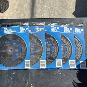 NORTON Fastcut METAL Cut-Off BLADE WHEEL 7" x 1/8" x DM-5/8" Prod# 89005, 5 Pack - Picture 1 of 3