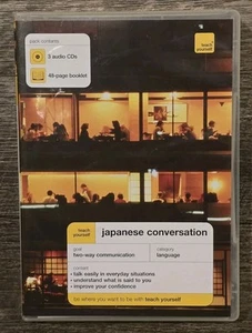 Teach Yourself Japanese Conversation 3 Cds + Guidebook...Free Shipping! - Picture 1 of 4