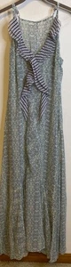 Cabi Garden Party Whimsical Boho Ruffle Maxi Sleeveless Floral Dress 2 Small - Picture 1 of 5