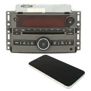 Saturn 2007-2008 Aura AM FM CD Radio with Aux and Bluetooth Upgrade 15948188 US8 - Picture 1 of 5