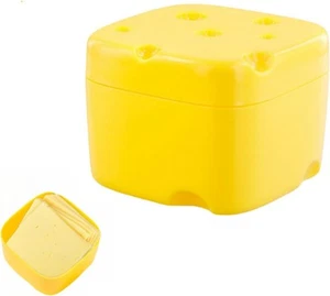 1pc Small Sliced Cheese Storage Container for Fridge,Multipurpose Yellow - Picture 1 of 9