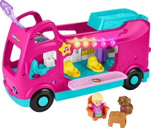 Fisher-Price Toddler Toy Barbie Little Dreamcamper RV Playset with Music & Li... - Picture 1 of 6