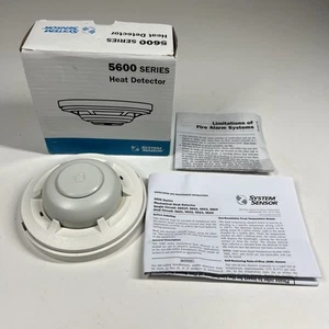 System Sensor 5600 Series 5601P 135 Degree Fixed Temp Temperature Heat Detector - Picture 1 of 8