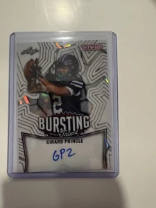 2025 Leaf Vivid Girard Pringle Bursting With Talent Jersey Match 2/5 Rookie - Bild 1 von 2