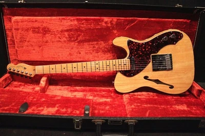 Fender American Deluxe Telecaster Thinline Natural Maple 1997 Electric Guitar - Image 1 of 4
