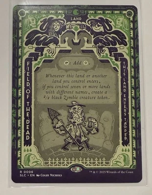 Field Of The Dead, MTG Secret Lair-Encyclopedia of Magic- Non Foil- Near Mint - Image 1 of 2