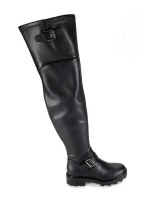 Botas por encima de la rodilla Marc Fisher Ganven con hebilla para mujer negras talla US 7 Foto 1 de 4