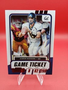 2021 Panini Contenders Draft Picks Red Aaron Rodgers Game Ticket - Bild 1 von 2