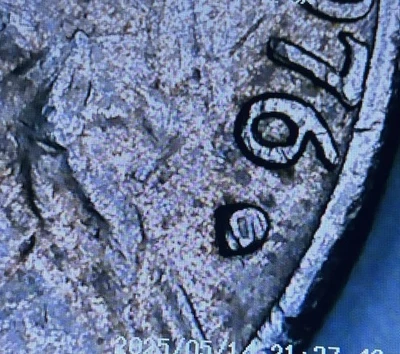 💥 1976 D Jefferson Nickel Double Struck Odd Mint Mark & Letters Into Rim ERROR - Image 1 of 4