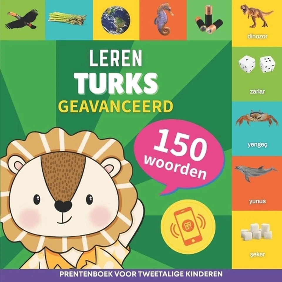 Leer Turks - 150 woorden met uitspraken - Geavanceerd: Prentenboek voor tweetali - Image 1 of 1