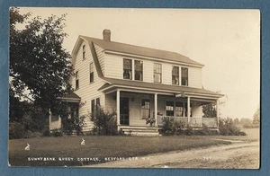 261 c1910 RPPC Foto Postkarte Sunny Bank Guest Cottage Bedford Center NH - Bild 1 von 1