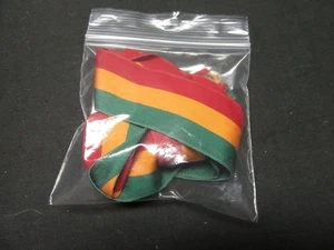 Masonic Green Orange and Red Replacement Ribbon for a Medal    SWM - Picture 1 of 1