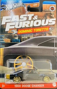 HOT WHEELS Fast and Furious Dominic Toretto 1968 Dodge Charger Black 2024 new - Picture 1 of 1