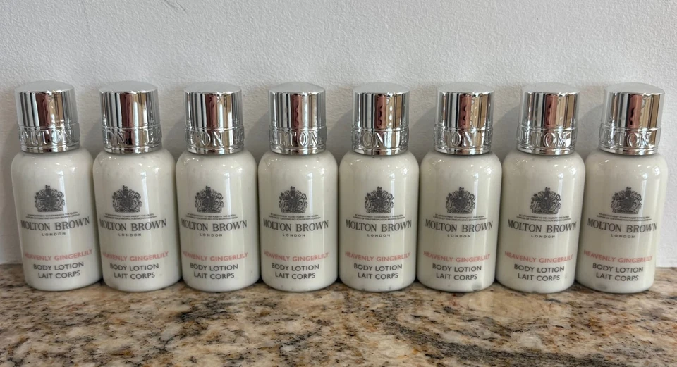 8x MOLTON BROWN Heavenly Gingerlily Loción Corporal - 1.0 fl oz / 30 ml Tamaño de Viaje Foto 1 de 4