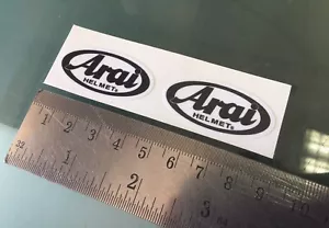 VISOR Stickers / Decals For ARAI Helmets (PAIR) (4CM x 2CM) - Picture 1 of 2