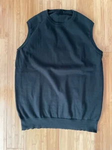 vintage helmut lang mens cotton sweater vest black size S - Picture 1 of 6