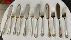 6 X A1 EPNS Sheffield Silver Plate 21.5cm Dubarry Fish Knives &amp; Forks Cutlery