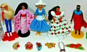 McDonalds Mundo Barbie Happy Meal Juguetes 1995 Holandés Keniano Japón México EE. UU. CONJUNTO - Imagen 1 de 9