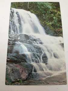 Vintage Laurel Falls Great Smoky Mountains Postkarte Francis Parkman 3c Briefmarken - Bild 1 von 2